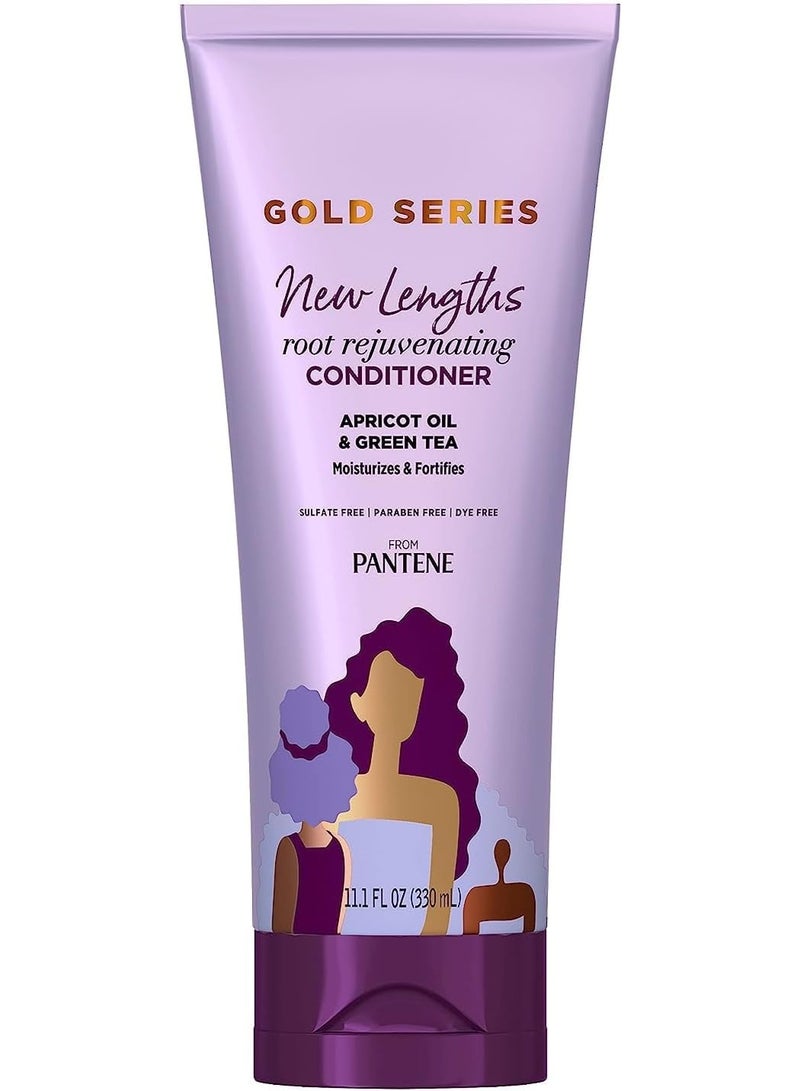 Pantene Gold Series New Lengths Root Rejuvenating Conditioner Apricot Oil & Green Tea 330ML - Image 1